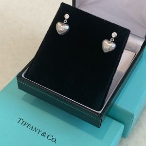 Tiffany & Co. 18k Heart Earrings Vintage